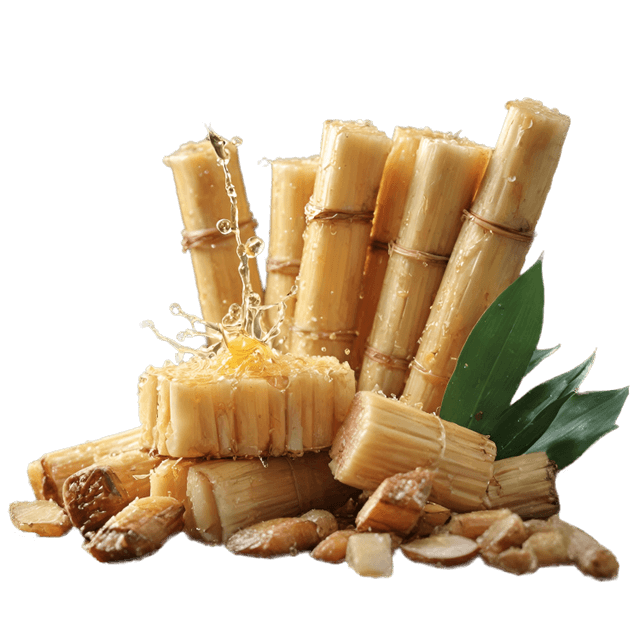 cutted sugar cane